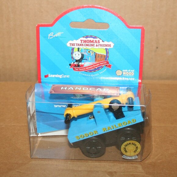 THOMAS AND FRIENDS Other - Thomas The Train and Friends Train Handcar Wood Figures 1999